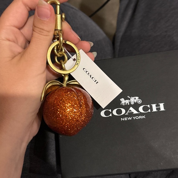 Coach Bag Charm - Peach - Picture 1 of 3